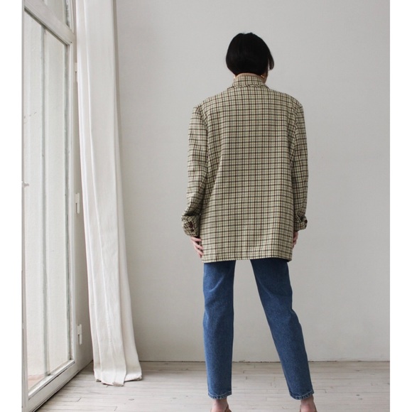 BONSERGENT STUDIO Green Tones Check Jacket - Picture 2 of 3